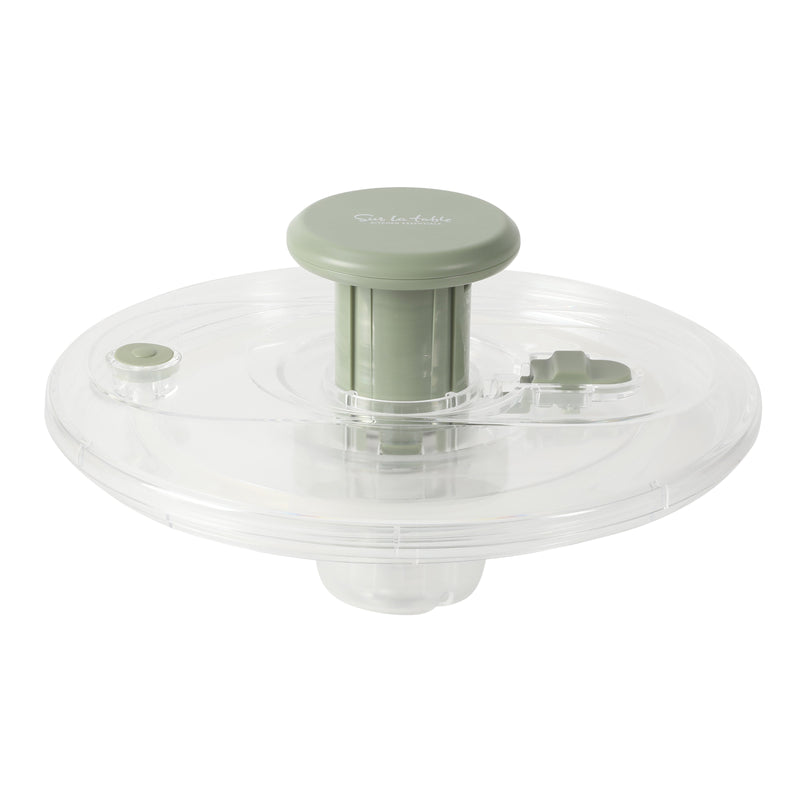Sur La Table Kitchen Essentials 6.3 qt Salad Spinner - PS/PP/ABS/TRP - Stainless Steel - Gift Box