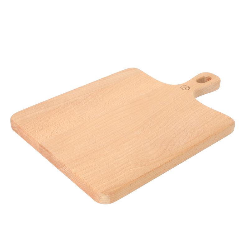 Martha Stewart Blairwood 3 pc Cheese Knife Set w/ Beechwood Cutting Board - ABS Forged Handle w/ Brass Rivet & End Cap - SS/Wood - Clam Pack w/ RM