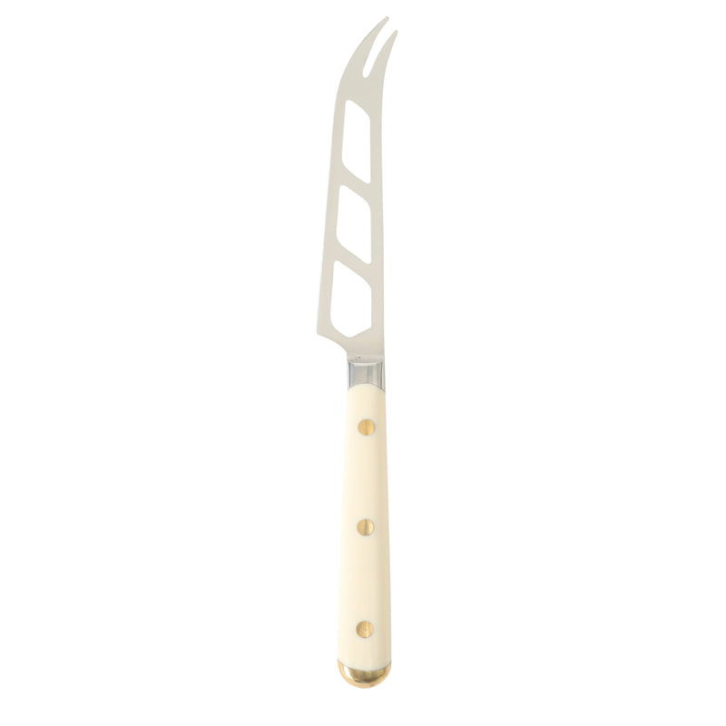 Martha Stewart Blairwood 3 pc Cheese Knife Set w/ Beechwood Cutting Board - ABS Forged Handle w/ Brass Rivet & End Cap - SS/Wood - Clam Pack w/ RM