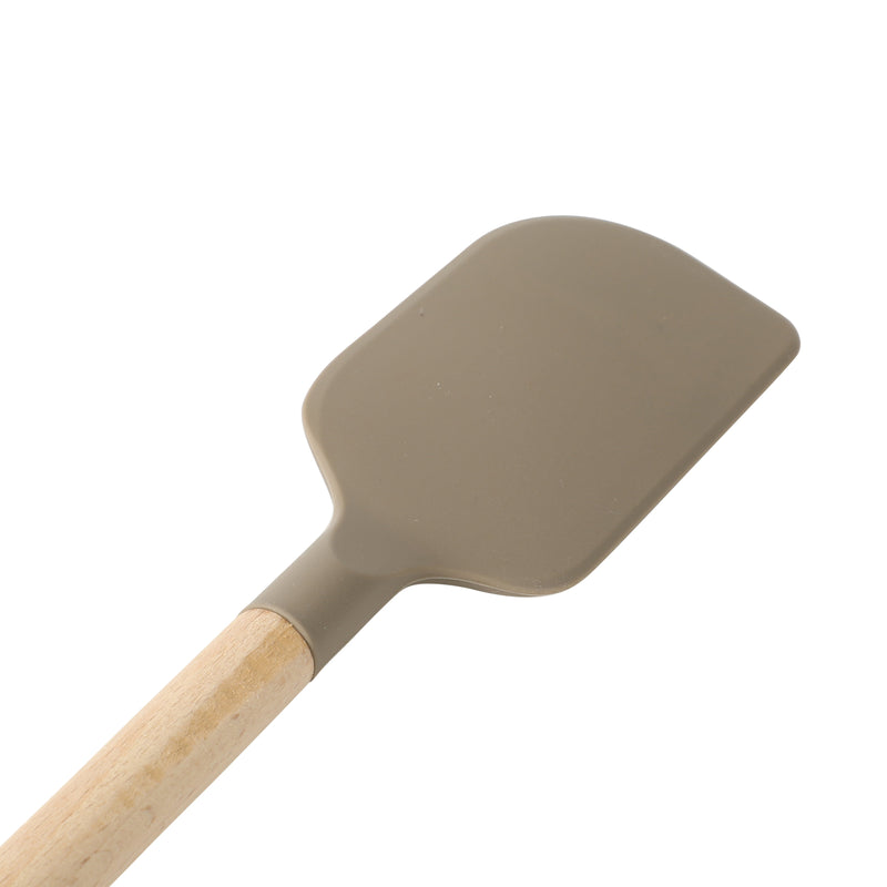 Sur La Table Kitchen Essentials Chef's Toolkit Spatula - Silicone Head - Beech Wood Handle - Silicone - Tie Card