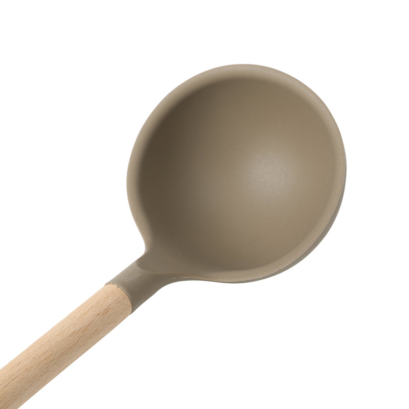 Sur La Table Kitchen Essentials Chef's Toolkit Whisk - Silicone Head - Beech Wood Handle - Silicone - Tie Card