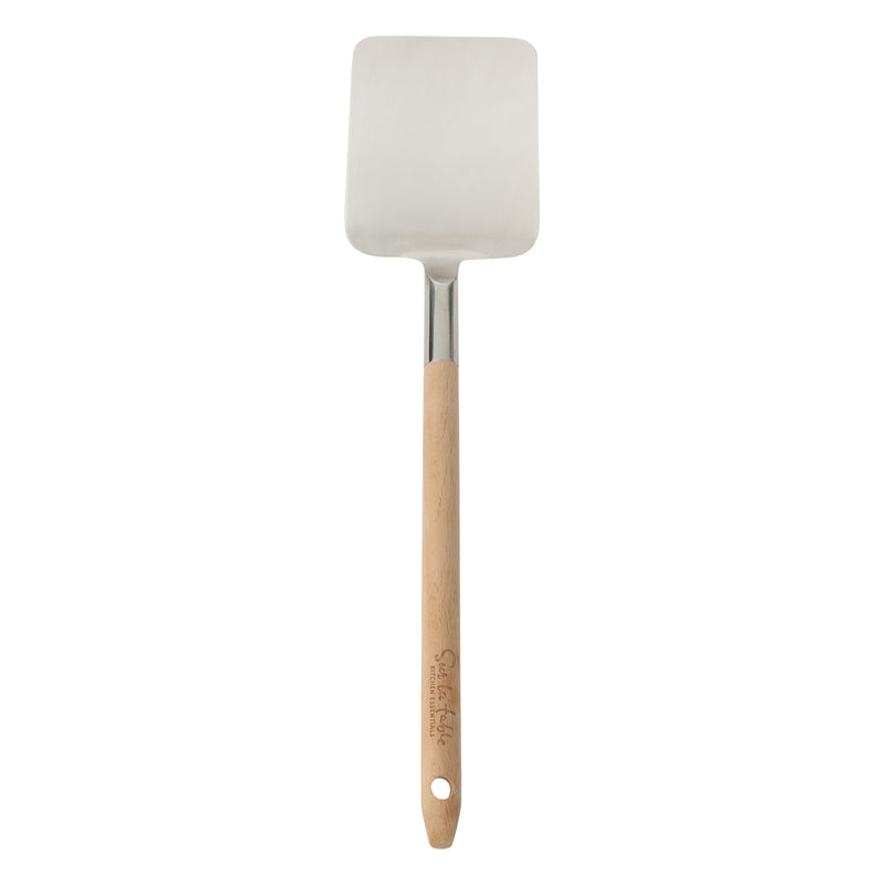 Sur La Table Kitchen Essentials Turner - Stainless Steel Head - Beech Wood Handle - Tie Card