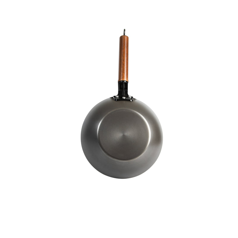 Babish 9.5" Carbon Steel Wok - Long WoodHandle - Color Sleeve w/ Remailer