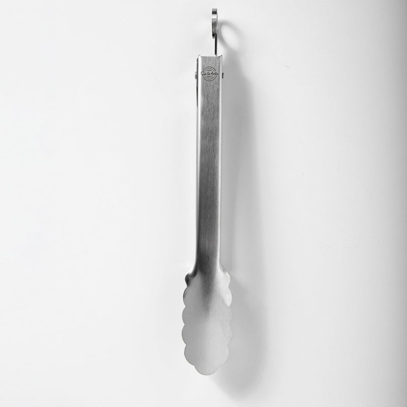 Sur La Table 8.5" Stainless Steel Tongs - Tie Card