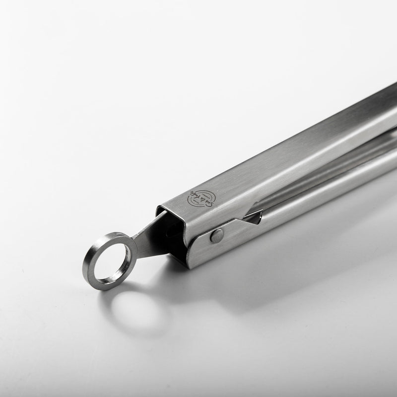 Sur La Table 8.5" Stainless Steel Tongs - Tie Card