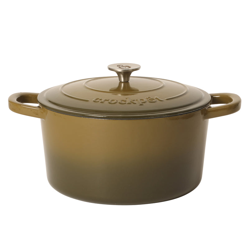Croc-Pit Artisan 7qt Enamel Cast Iron Dutch Oven w/ Lid - Color Sleeve w/ Remailer