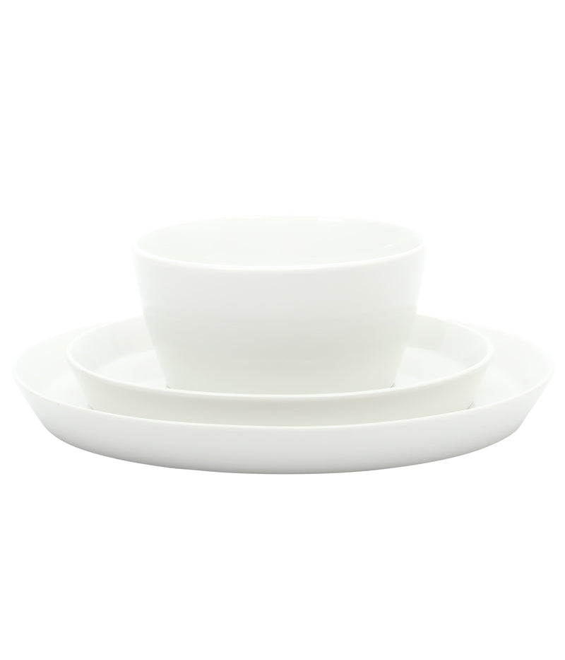 Martha Stewart Selma 12pc Dinnerware Set - White - Fine Ceramic - Gift Box