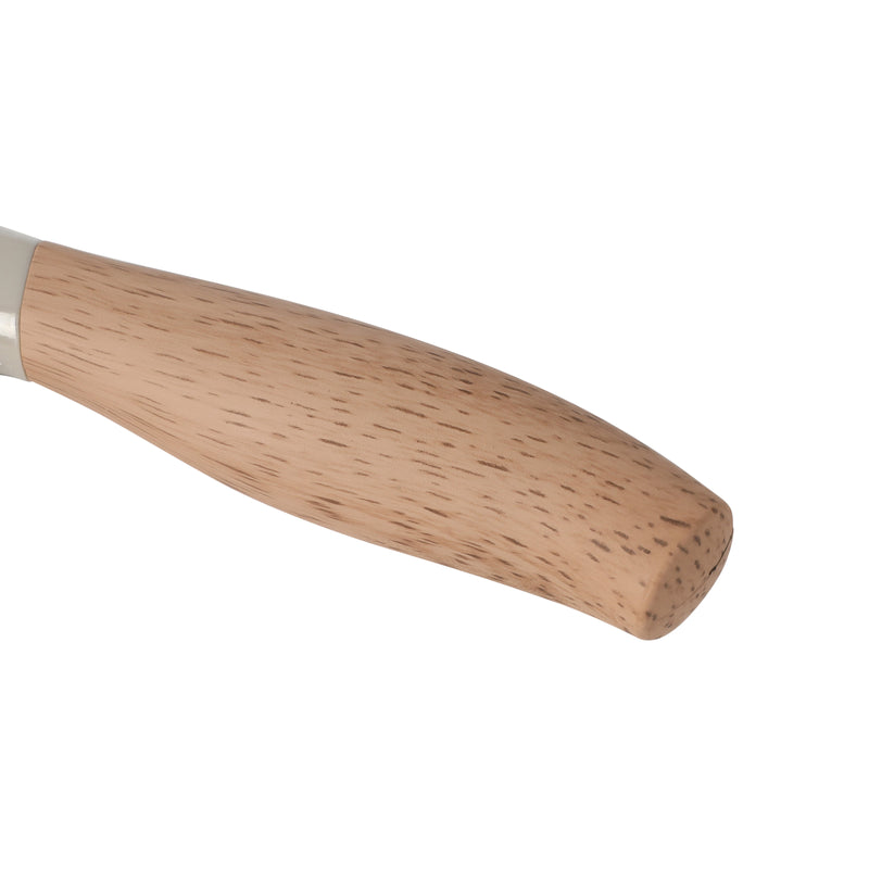 Oster Gunderson 2pc 6" Cleaver & Scissors Set - Taupe - Textured Blade - Non Stick - PP Wood Look Soft Touch Handle - Clam Pack