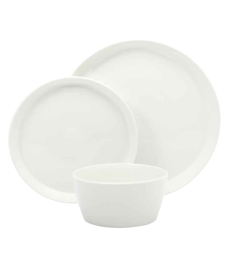 Martha Stewart Selma 12pc Dinnerware Set - White - Fine Ceramic - Gift Box