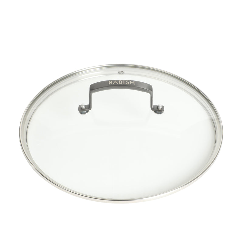 Babish 8qt Triply Stainless Steel Stockpot w/ Glass Lid & Black PVD Handle - Color Sleeve w/ Remailer