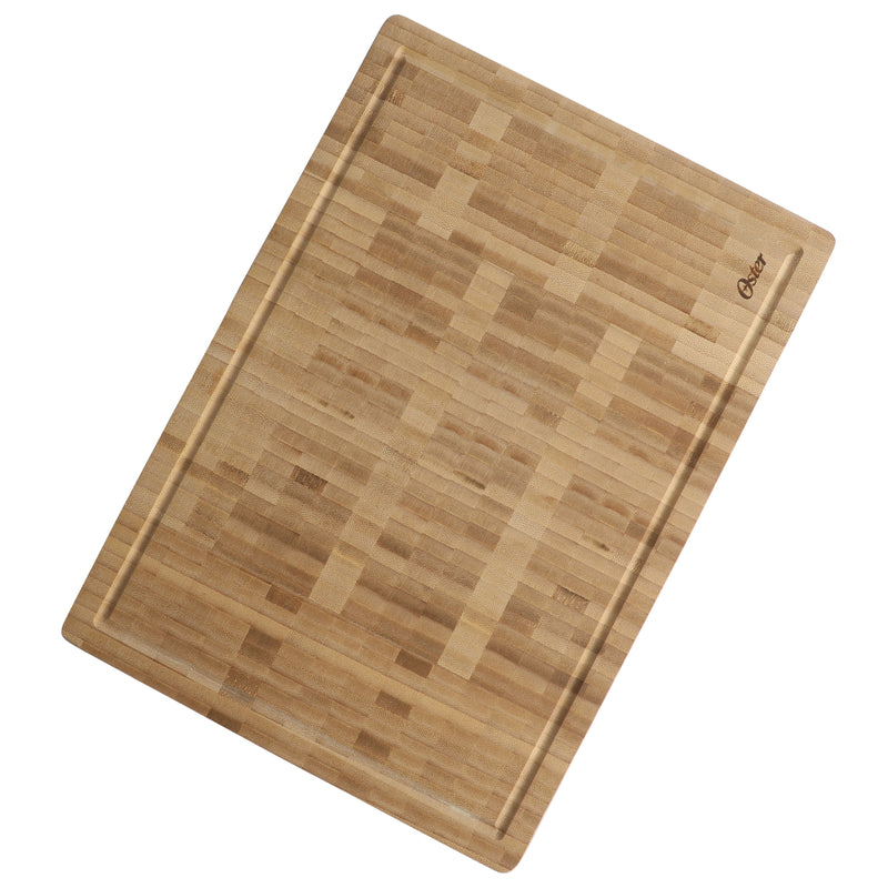 Oster Capeheart 16.5" X 11.8" Bamboo Cutting Board - Rectangle - Oil Finished - Color Label