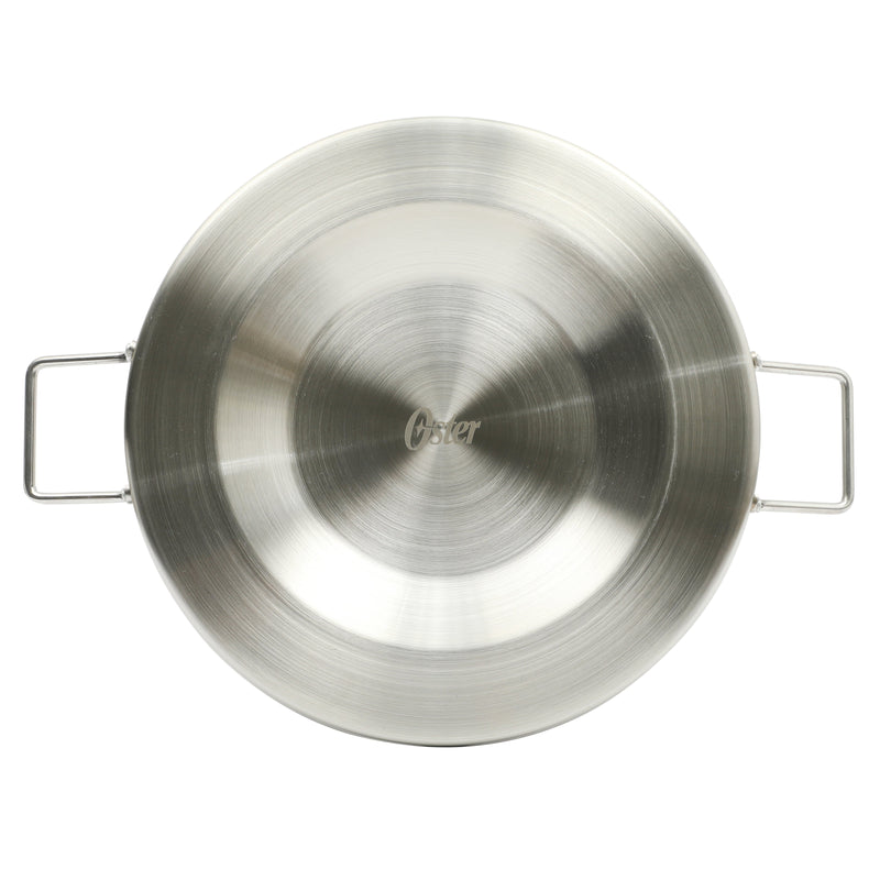 Oster Sangerfield 15.75" Stainless Steel Convex Comal w/ Handles - Brushed - Open Stock  Color Label