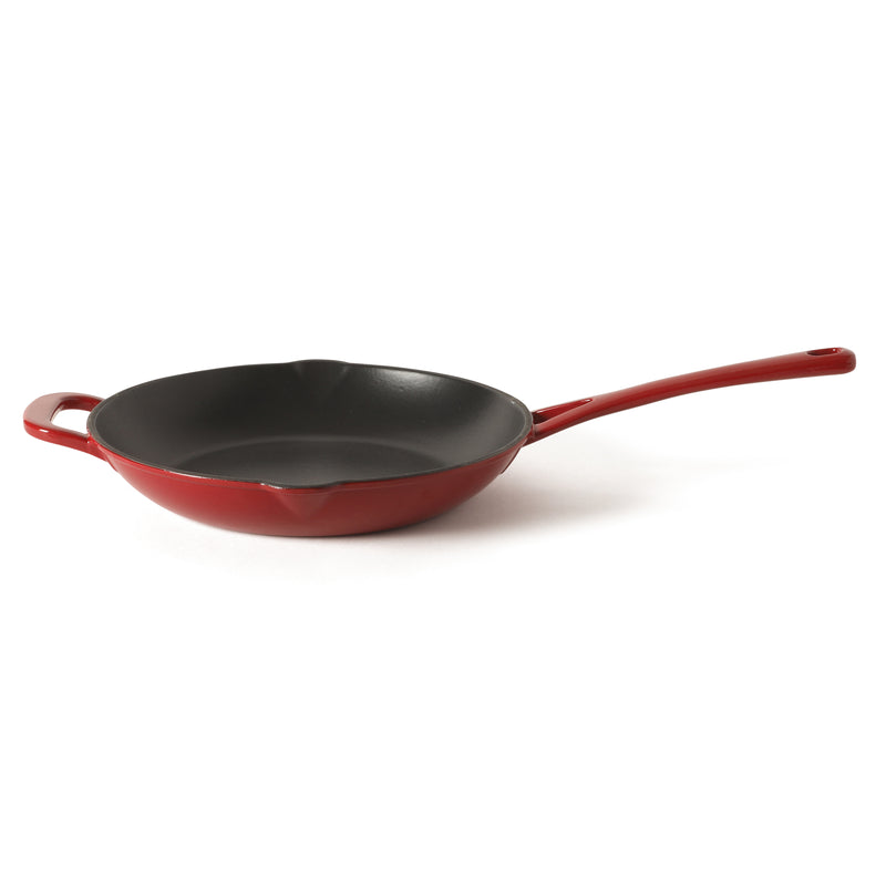 Martha Stewart Gatwick 12" Enameled Cast Iron Skillet - Gray Interior - Round - Color Sleeve w/ RM