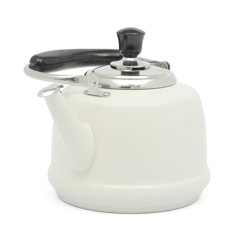 Martha Stewart Kingstree 1.9qt Stainless Steel Whistling Teakettle w/ Lid - Electrolysis Interior & Exterior - Bakelite Handle - Gift Box