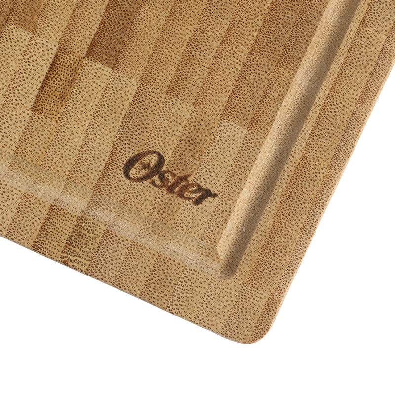 Oster Capeheart 16.5" X 11.8" Bamboo Cutting Board - Rectangle - Oil Finished - Color Label