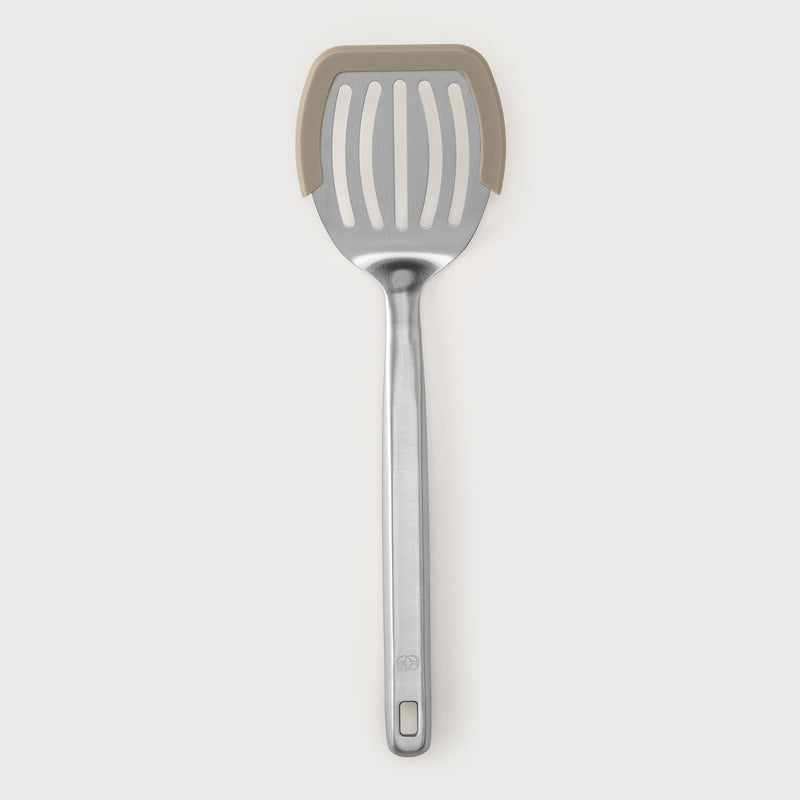 Calphalon Prime Stainless Steel Slotted Turner w/ Silicone Rim - Open Stock w/ Tie Card
