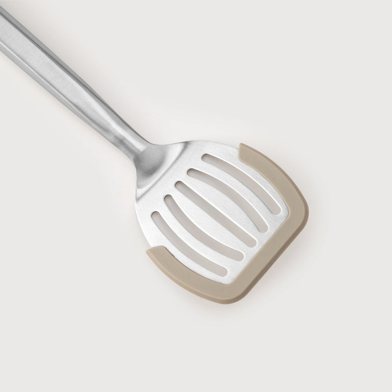 Calphalon Prime Stainless Steel Slotted Turner w/ Silicone Rim - Open Stock w/ Tie Card