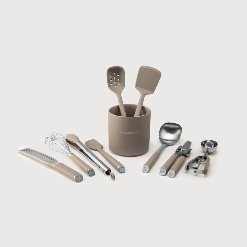 Calphalon Edge 10 pc Kitchen Tool & Gadget Set w/ Crock - Gift Box