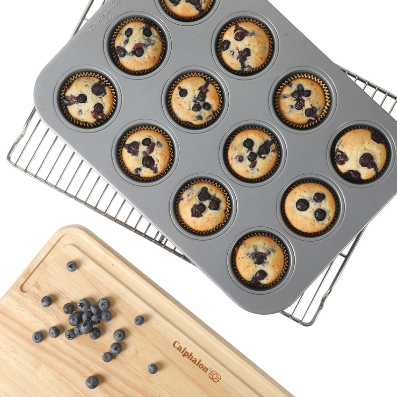 Calphalon Titan 12 Cup Carbon Steel Muffin Pan - Open Stock w / Color Insert