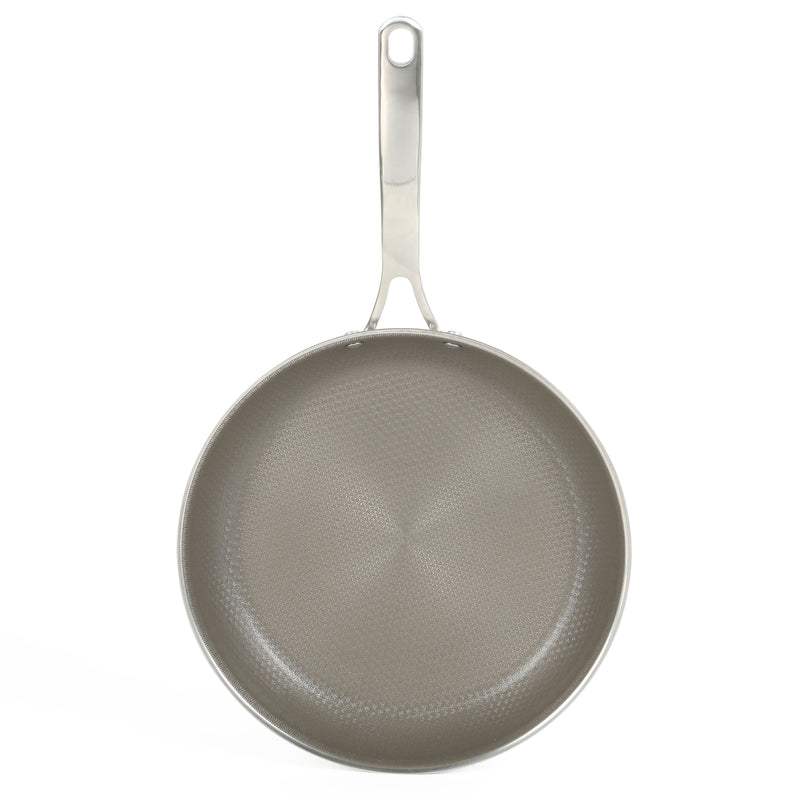 Martha Stewart Badgley 11" Tri-Ply Stainless Steel Etching Ceramic Non-Stick Fry Pan - Color Sleeve
