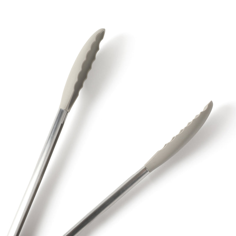 Calphalon Edge 2 pc Stainless Steel / Silicone HeadFood Tongs - Open Stock w/ Tie Card