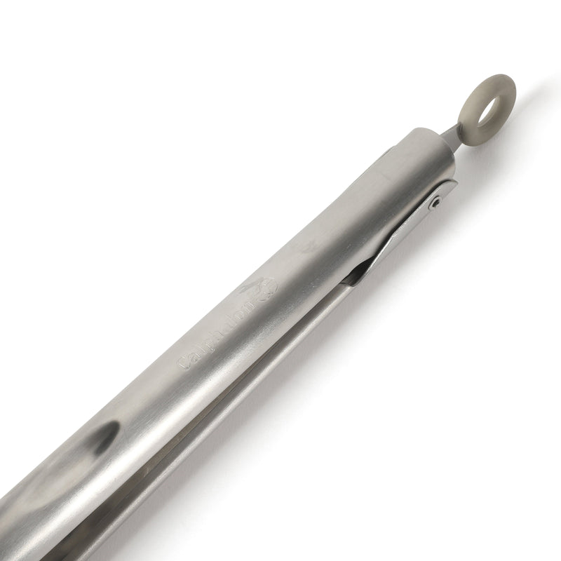 Calphalon Edge Stainless Steel / Silicone HeadFood Tongs - Open Stock w/ Tie Card (Taupe)