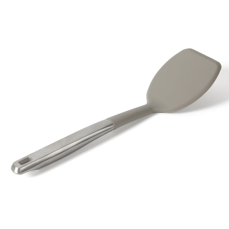 Calphalon Prime Stainless Steel Turner w/ Silicone Head - Open Stock w/ Tie Card (Taupe)
