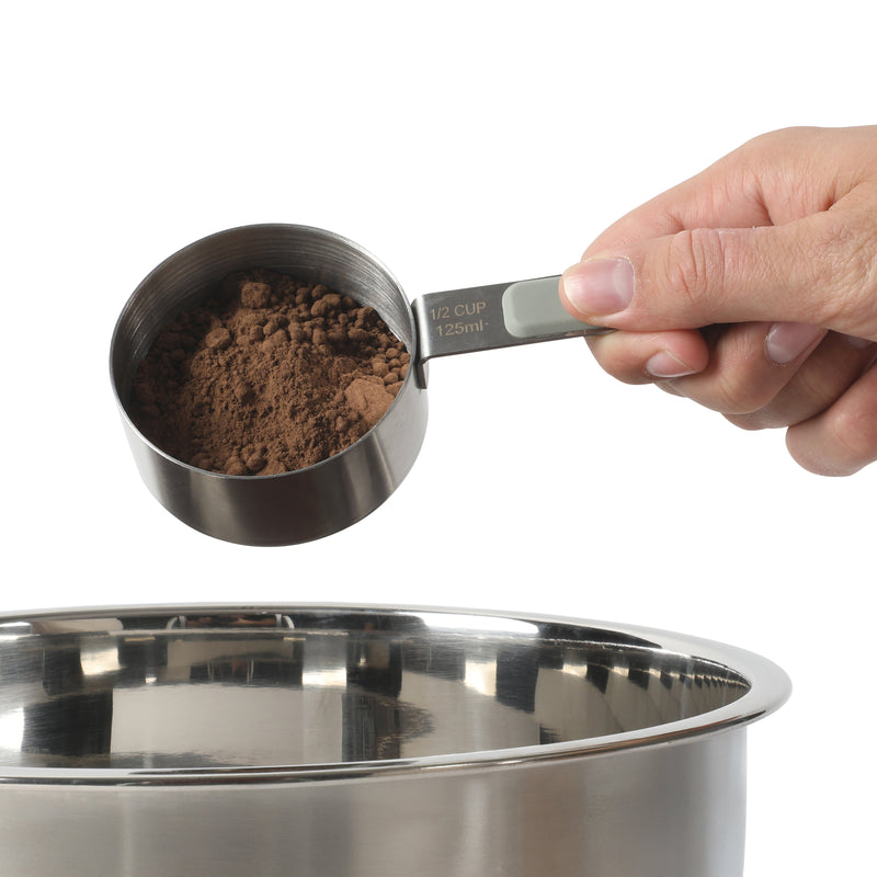 Calphalon Prime 4 pc Stainless Steel Head Measuring Cups - Open Stock w/ Tie Card