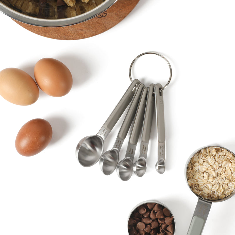 Calphalon Prime 5 pc Stainless Steel Head Measuring Spoons - Open Stock w/ Tie Card