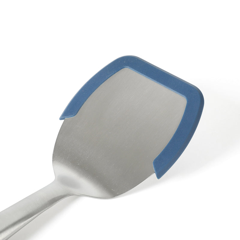 Calphalon Prime Stainless Steel Turner w/ Silicone Rim - Open Stock w/ Tie Card