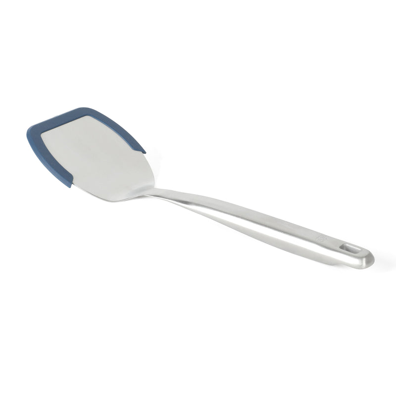 Calphalon Prime Stainless Steel Turner w/ Silicone Rim - Open Stock w/ Tie Card