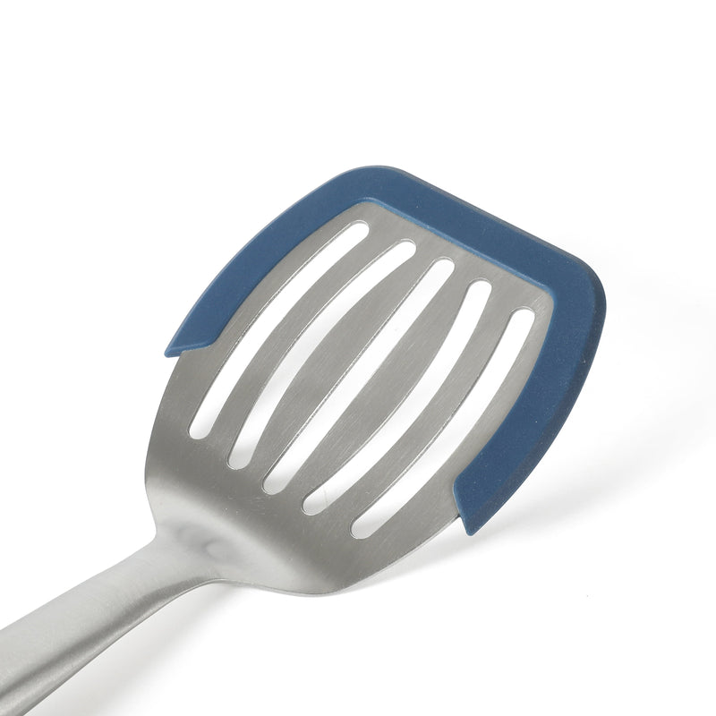 Calphalon Prime Stainless Steel Slotted Turner w/ Silicone Rim - Open Stock w/ Tie Card