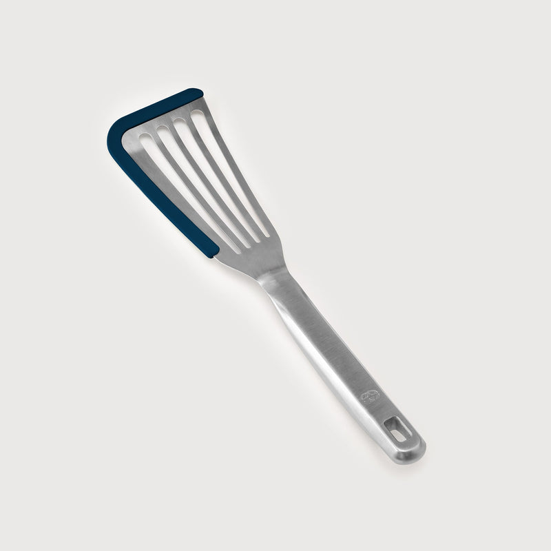 Calphalon Prime Stainless Steel Slotted Fish Turner w/ Silicone Rim - Open Stock w/ Tie Card