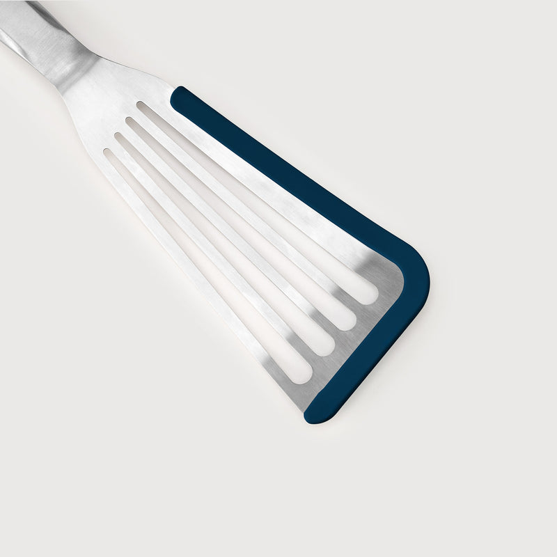 Calphalon Prime Stainless Steel Slotted Fish Turner w/ Silicone Rim - Open Stock w/ Tie Card