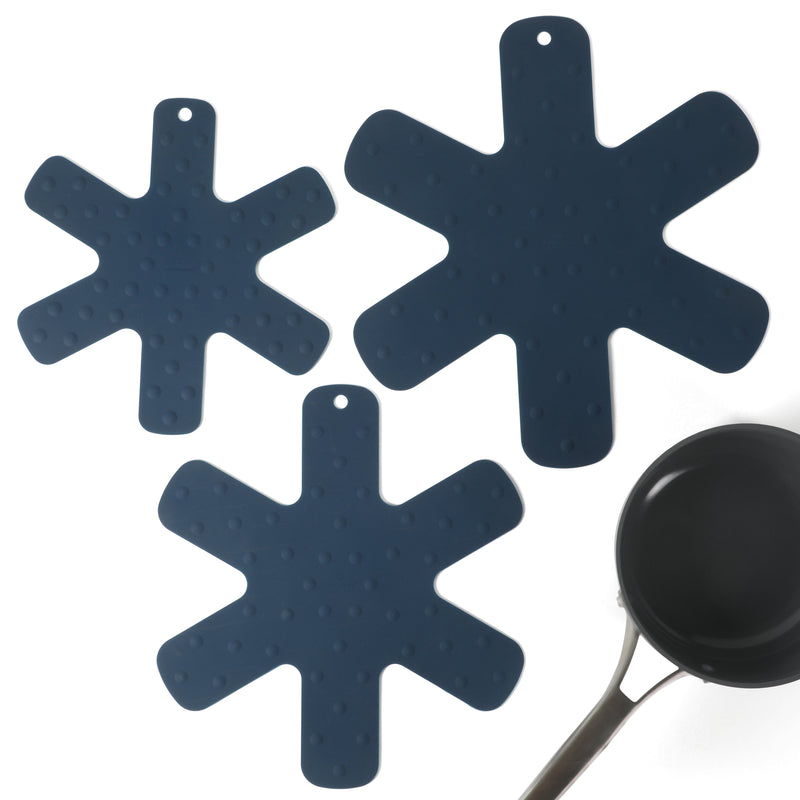 Calphalon Prime 3 pc Silicone Trivet / Pan Protector Set - Open Stock w/ Tie Card