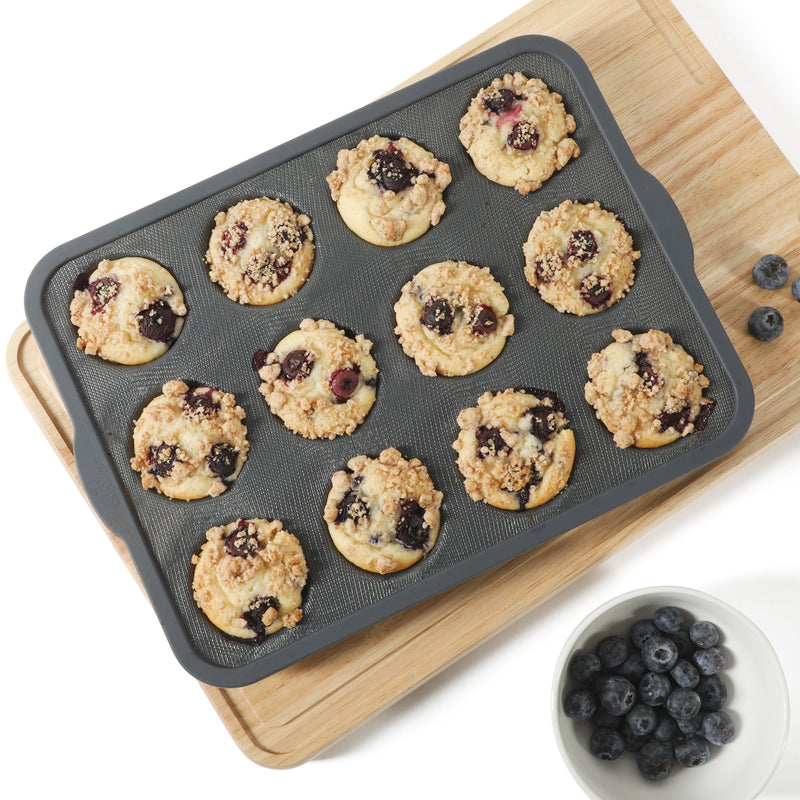 Calphalon Omni 12 Cup Silicone Muffin Pan - Open Stock w/ Color Sleeve
