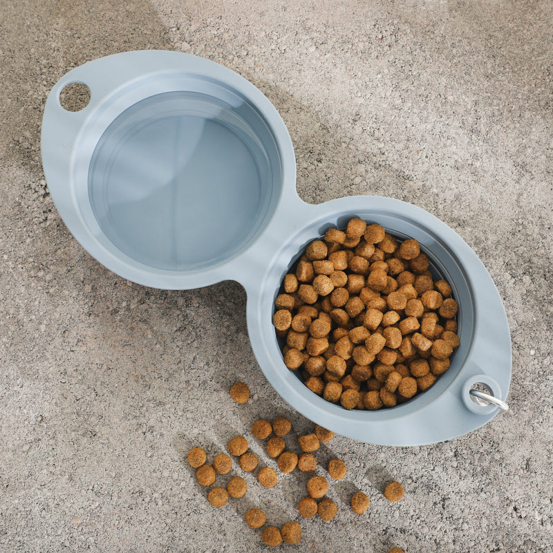 Gibson Home Wanderhound 11.8" Silicone Collapsible Pet Bowl - Open Stock w/ Color Sleeve