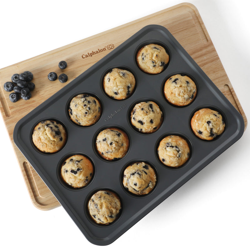 Calphalon Legacy 12 Cup Carbon Steel Muffin Pan - Open Stock w/ Color Sleeve