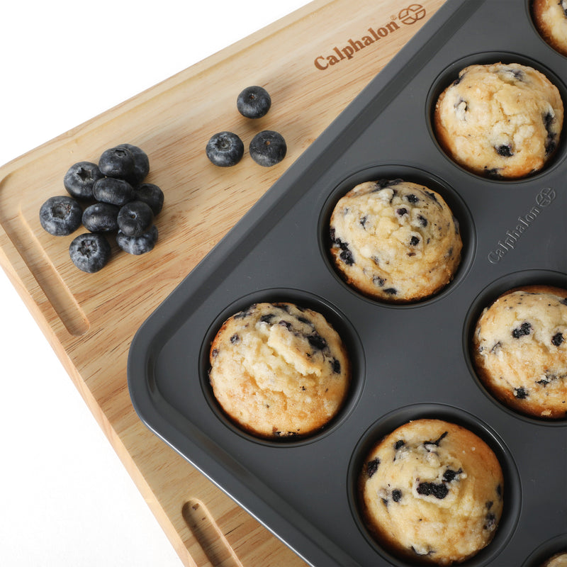 Calphalon Legacy 12 Cup Carbon Steel Muffin Pan - Open Stock w/ Color Sleeve