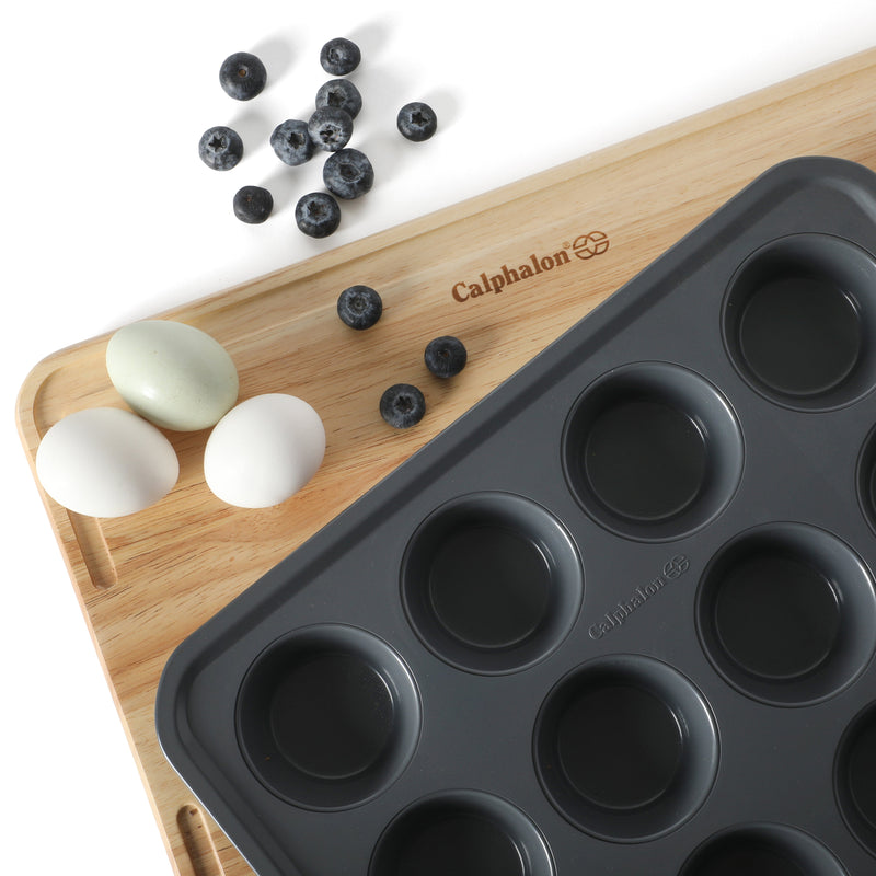 Calphalon Legacy 12 Cup Carbon Steel Muffin Pan - Open Stock w/ Color Sleeve