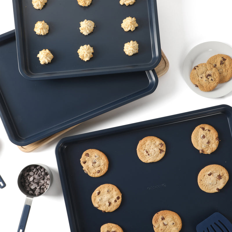 Calphalon Legacy 3 pc (18", 15", & 13") Carbon Steel Cookie Sheet Set - Open Stock w/ Color Label