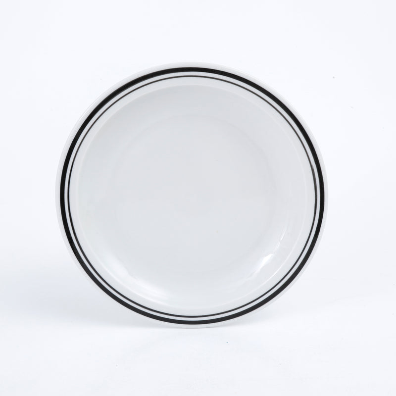 Gibson Home Hometown Diner 8.5" Fine Ceramic Dessert Plate - Banded - Open Stock w/ UPC Label