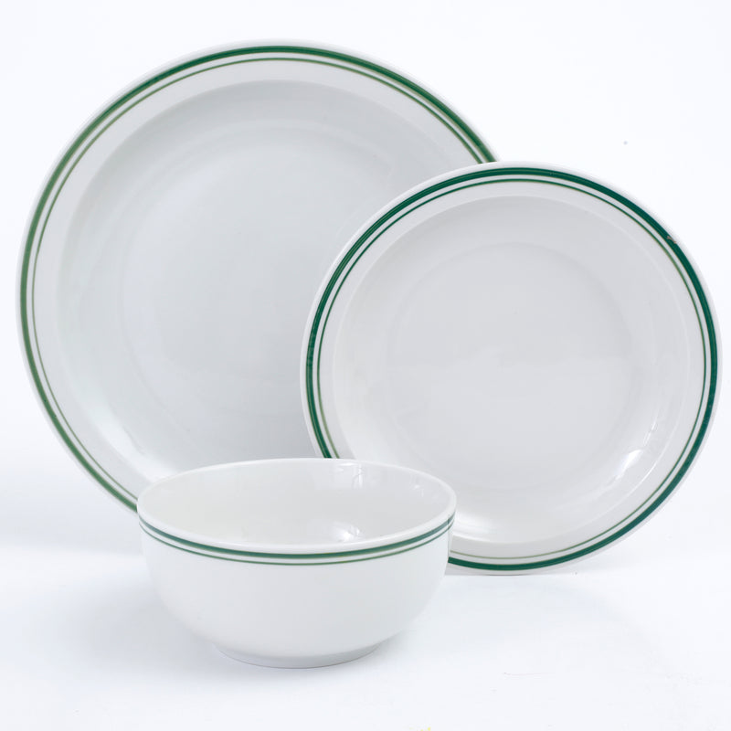 Gibson Home Hometown Diner 11" Fine Ceramic Dinner Plate - Banded - Open Stock w/ UPC Label