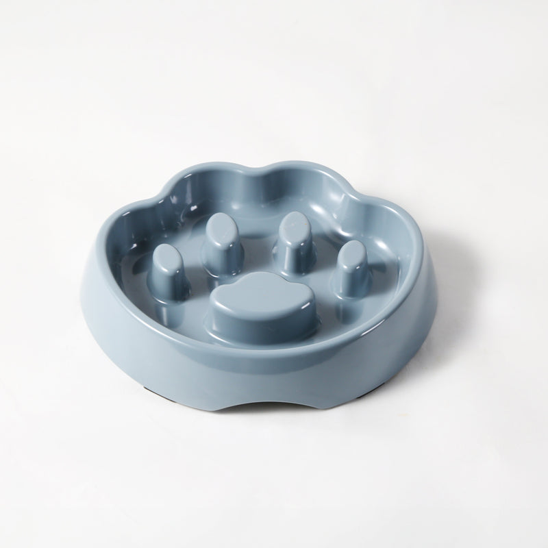 Gibson Home Curious Canines 9" Melamine Paw Shape Pet Slow Feeder - Open Stock w/ Color Sleeve