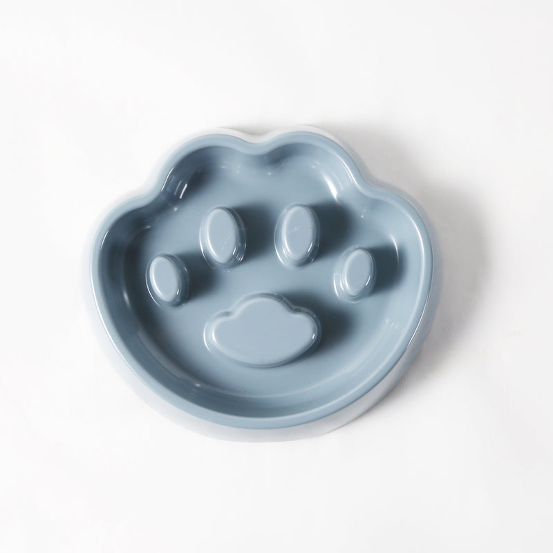 Gibson Home Curious Canines 9" Melamine Paw Shape Pet Slow Feeder - Open Stock w/ Color Sleeve
