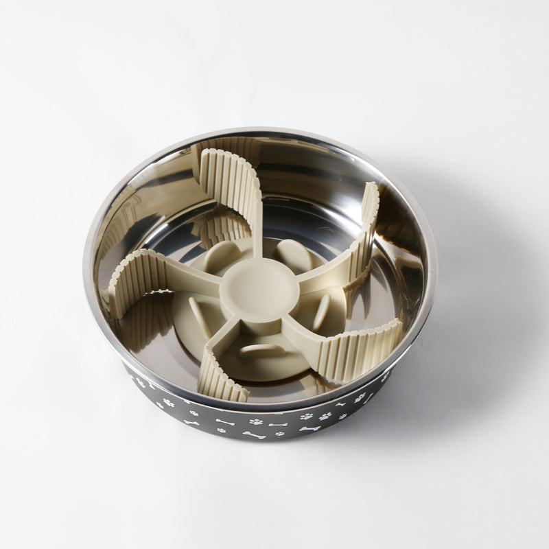Gibson Home Curious Canines 7.5" Silicone Pet Slow Feeder Insert - Open Stock w/ Color Sleeve