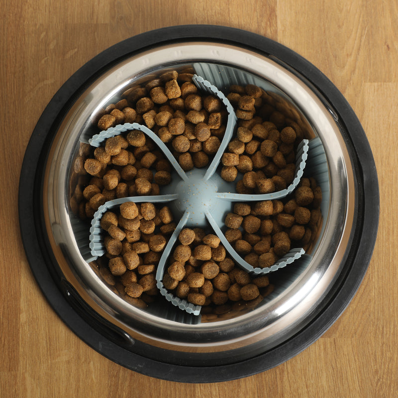 Gibson Home Curious Canines 7.5" Silicone Pet Slow Feeder Insert - Open Stock w/ Color Sleeve