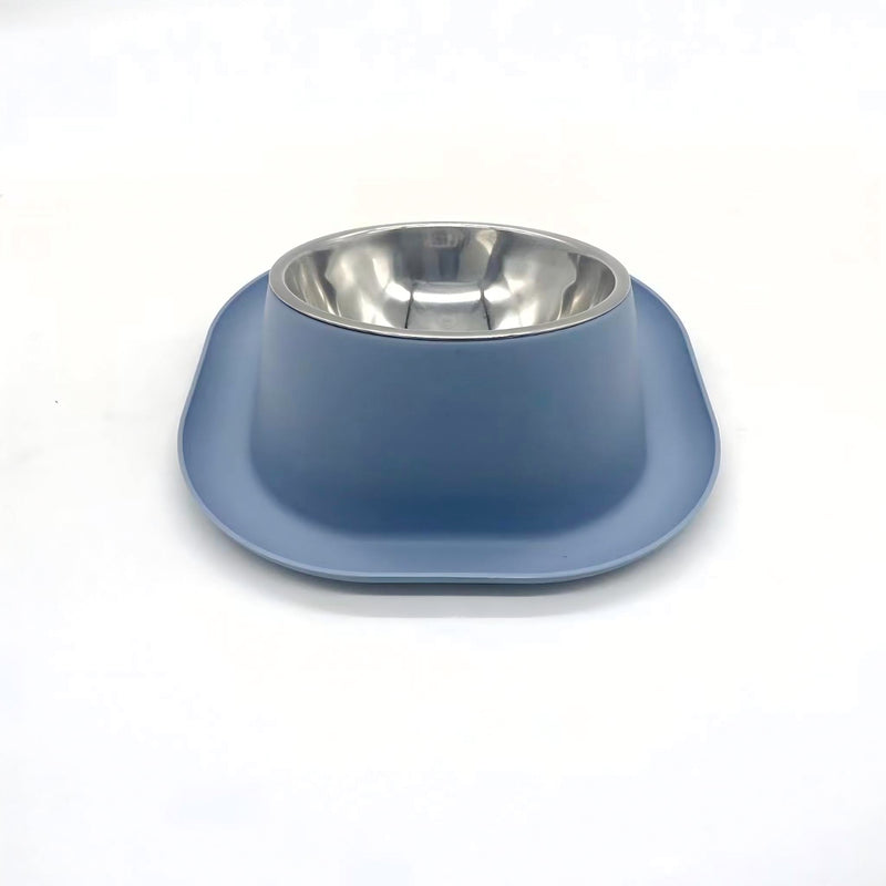 Gibson Home Tummy Tales 8.5" Stainless Steel Pet Bowl w/ PP Stand - Open Stock w/ Color Sleeve