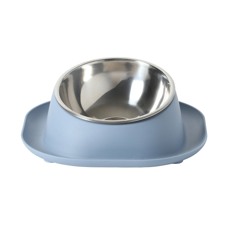 Gibson Home Tummy Tales 8.5" Stainless Steel Pet Bowl w/ PP Stand - Open Stock w/ Color Sleeve