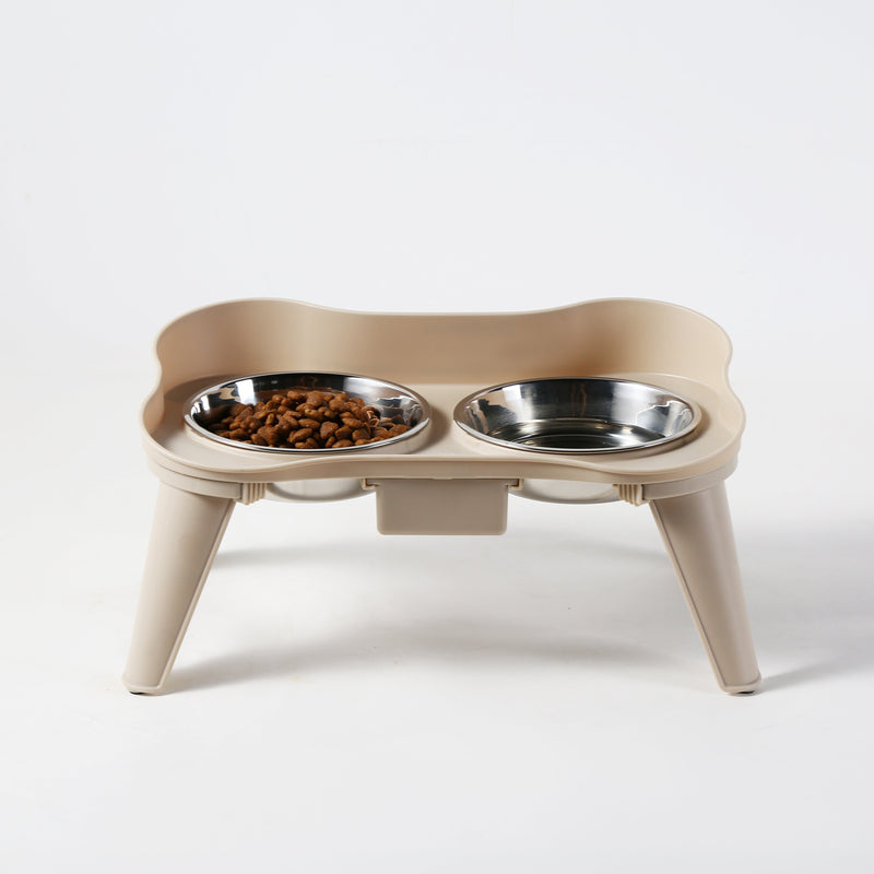 Gibson Home Wags N' Whiskers 2 pc 12oz Stainless Steel Pet Bowl w/ PP Stand - Open Stock w/ Color Label & Shrink Wrap